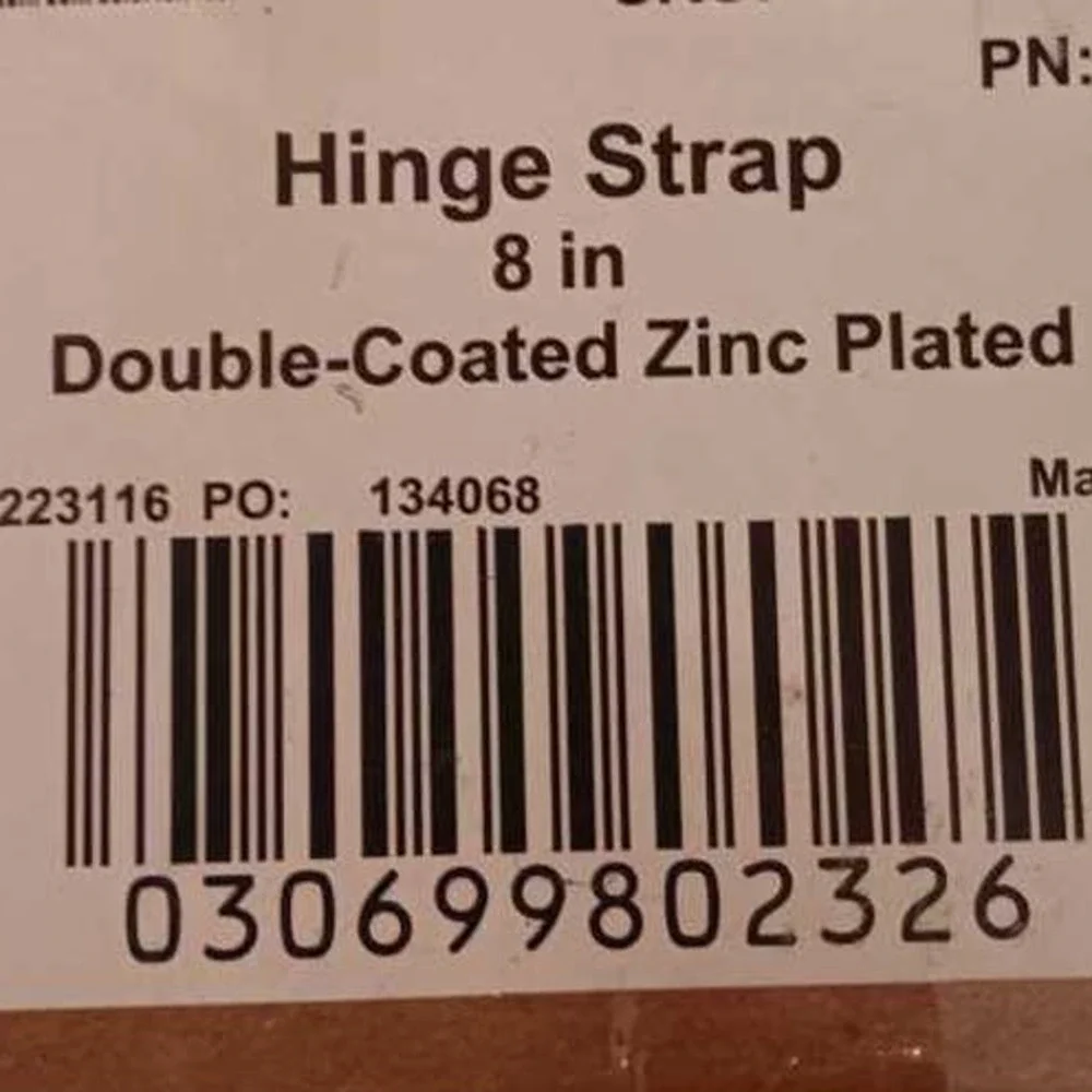 2-Pack, Everbilt 8 in. Double Coasted Zinc Plated Hinge Strap